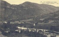 Quézac - Pont et Village de Quézac