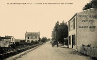 La Route et les Restaurants au bas du Côteau
