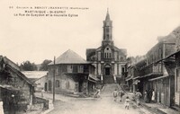 Saint-Esprit - La Rue de Gueydon et la nouvelle Église