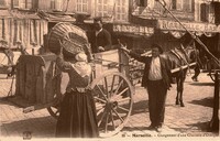 chargement d'une Charrette D'oranges