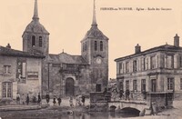 Fresnes-en-Woëvre - Eglise -Ecole de Garçons