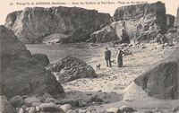 Dans les Rochers de Port-Bara - Plage de Monhir-Jacob