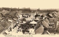 Wormhout - Grand' Place un Jour de Fête