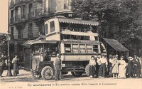 Montmartre - Les Premiers Autobus -Rue Lamarck et Caulaincourt
