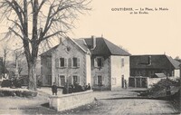 Gouttières - La Place - La Mairie et les Ecoles