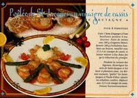 Poêlée de St-Jacques au Vinaigre de Cassis