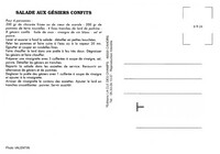 Salade aux Gésiers Confits.