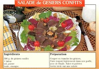 Volaille- Salade de Gésiers Confits