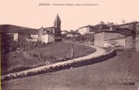 Affoux - Entrée du village. route de Pontcharra