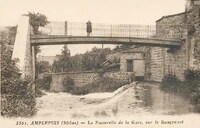 La Passerelle de la Gare, sur le Rançonnet