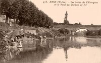Les Bords de L'Azergues et le Pont du Chemin de Fer