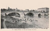Le Pont sur L'Azergue -Rive Droite - Lavandières