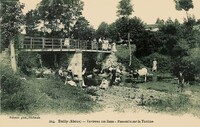 Environs des Eaux . Passerelle sur la Turdine