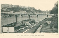 Pont Saint-Claire  et Coteau de la Croix-Rousse - Lavandières