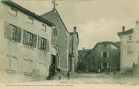 La Mairie, l'Église et Postes et Télégraphe