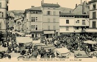 Tarare - Place du Marché et Rue Mezelle