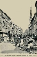 La Rue Nationale un Jour de Marché