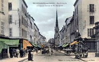 Rue Nationale et Gare du Chemin de Fer Beaujolais