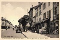 Porte de Belleville vue direction, Mâcon