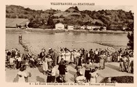 Le Stade nautique au bord de la Saône