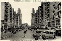 Avenue Henri-Barbusse et dans le fond, les Tours de 18 étages