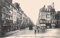 Perspective de la Rue de Paris -prise de L'Eglise notre-Dame