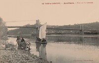 Pont sur la Garonne - Lavandières-