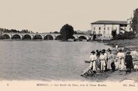 Les Bords du Tarn vers le Vieux Moulin- Lavandières