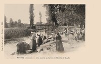 Lavandières au Lavoir du Moulin de Roche