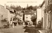 Centre du Bourg occupé par le 4e Dragon 1914