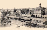 Vue sur la Gare et l'Hôtel de Ville